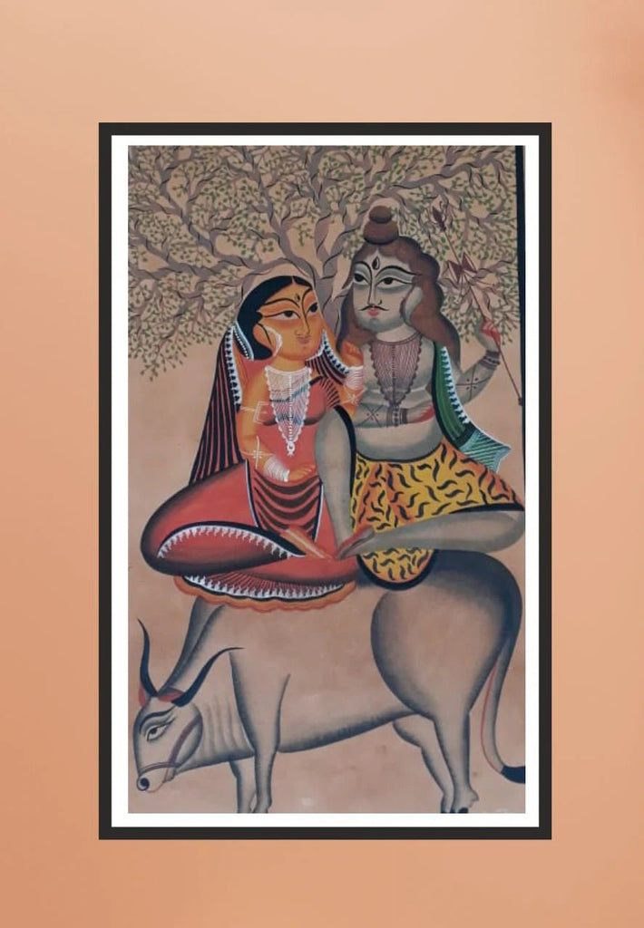 Shiv and Parvati Paintings, Lord Shiva Paintings & Artworks - MeMeraki.com