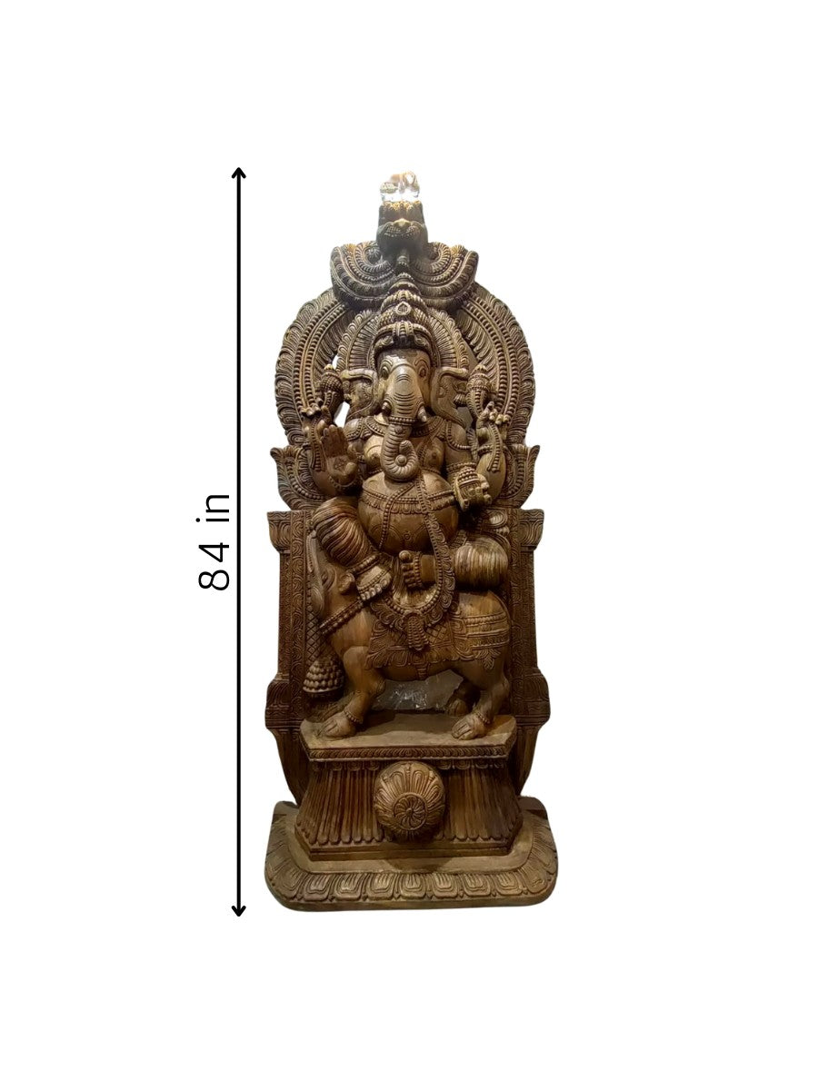 Ganesha in Wood carving for sale