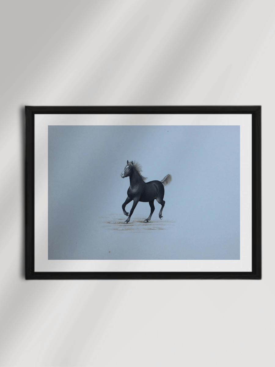 Shop A Splendid Horse in Miniature Painting by Mohan Prajapati