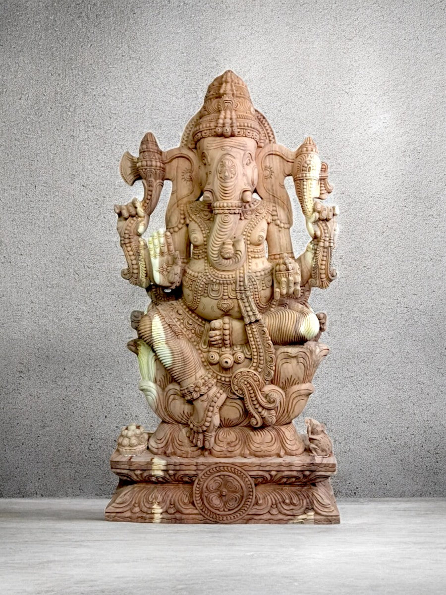 Shop Ganesha in Wood carving by K.P. Dharmaian