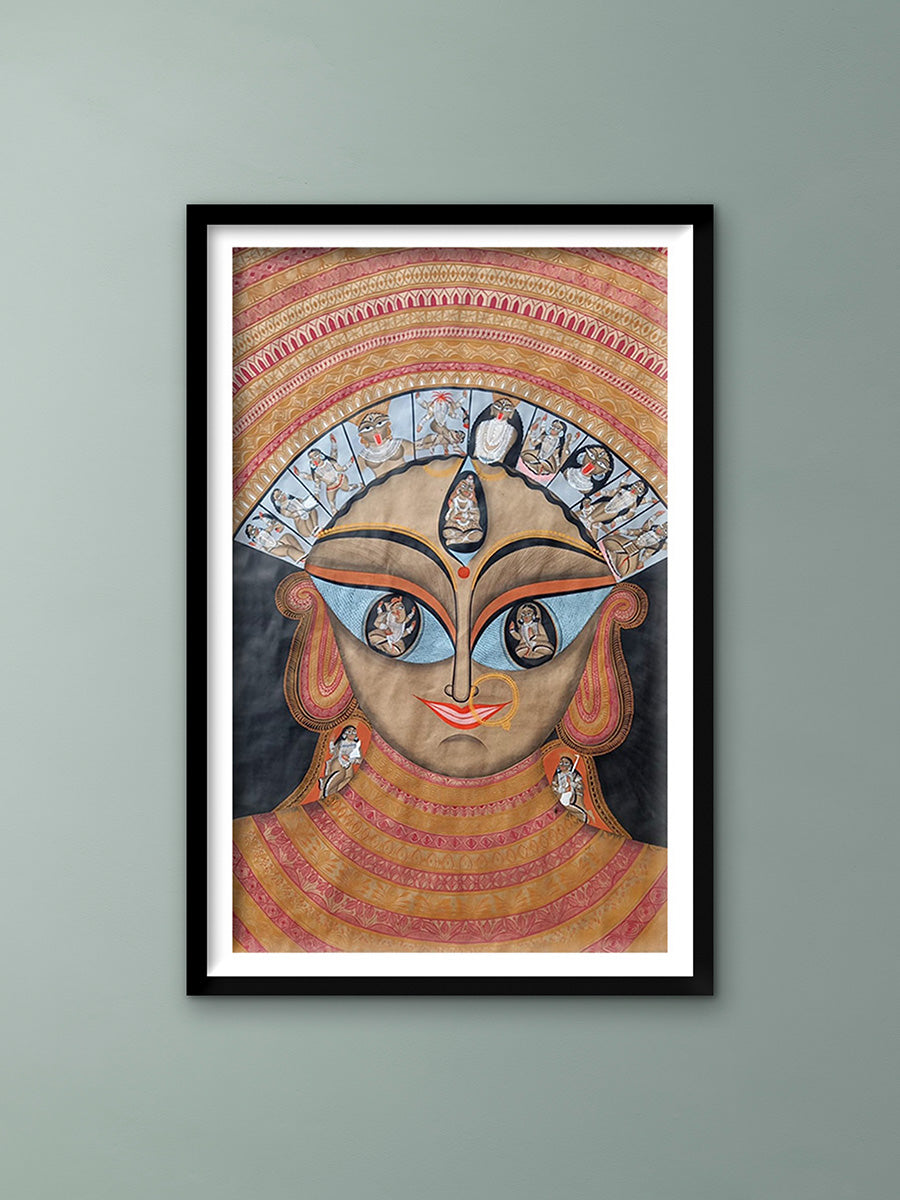 Buy Goddess Durga In Kalighat by Sonali Chitrakar