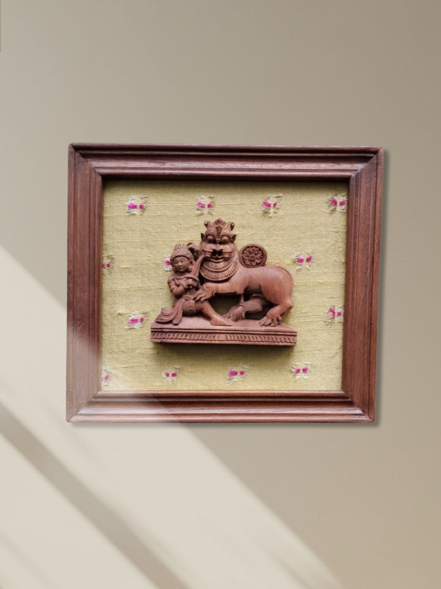 Shop Holysala emblem in Miniature Kadam Wood Carving by Gramin Arts