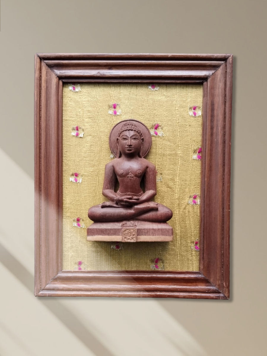 Shop Jain Tirthankar in Miniature Kadam Wood Carving by Gramin Arts