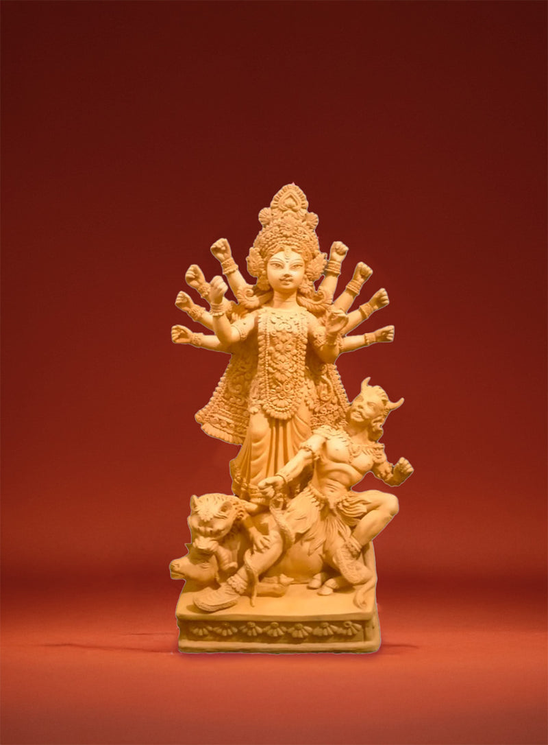 Buy Mahishasuramardini in Terracotta by Dolun Kundu