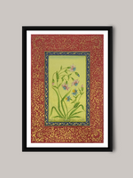 Shop Mughal Flowers in Miniature Painting by Mohan Prajapati