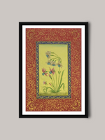 Shop Mughal Flowers in Miniature Painting by Mohan Prajapati