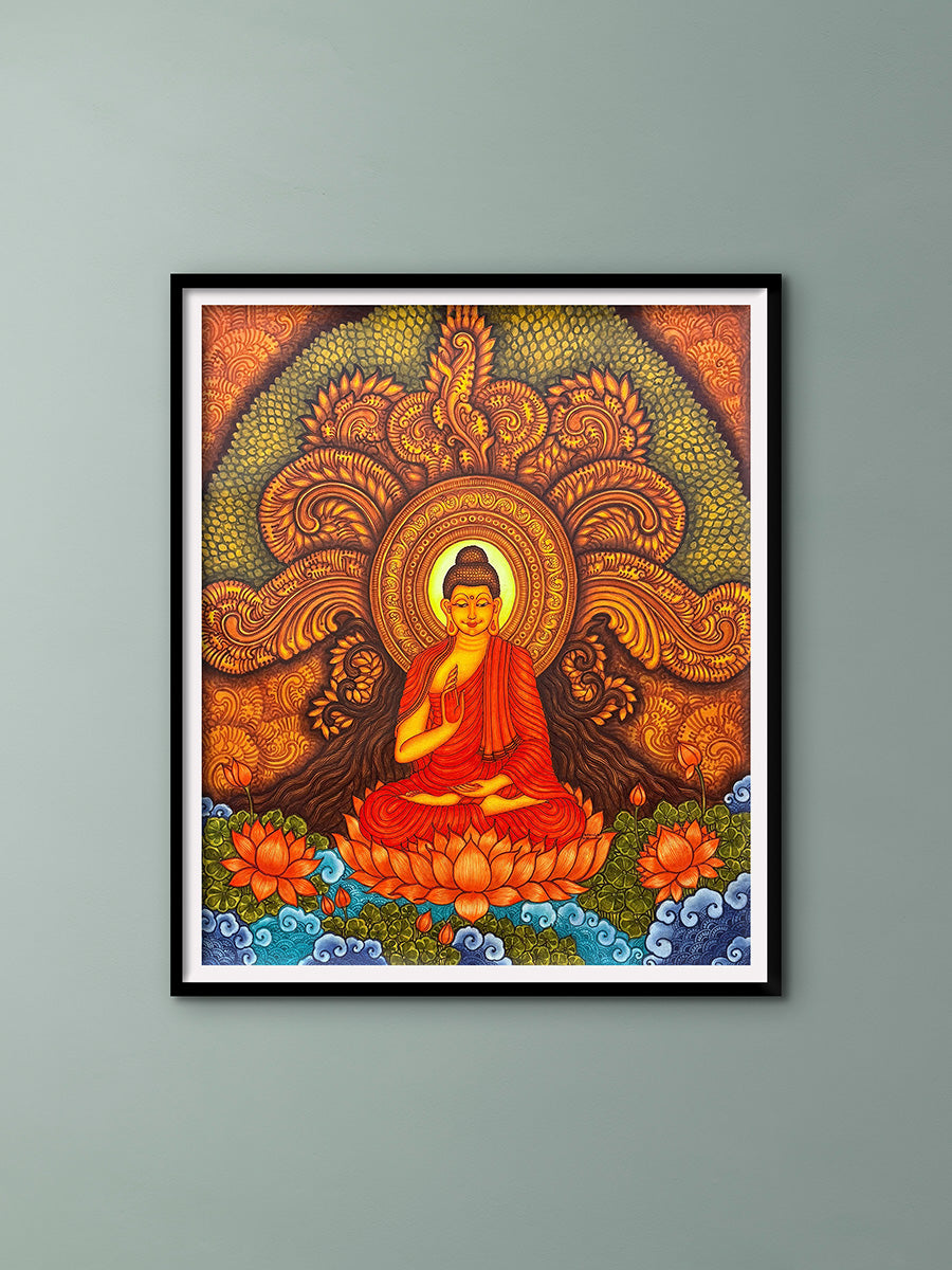 Buy The Majestic Buddha In Kerala Mural by Adarsh