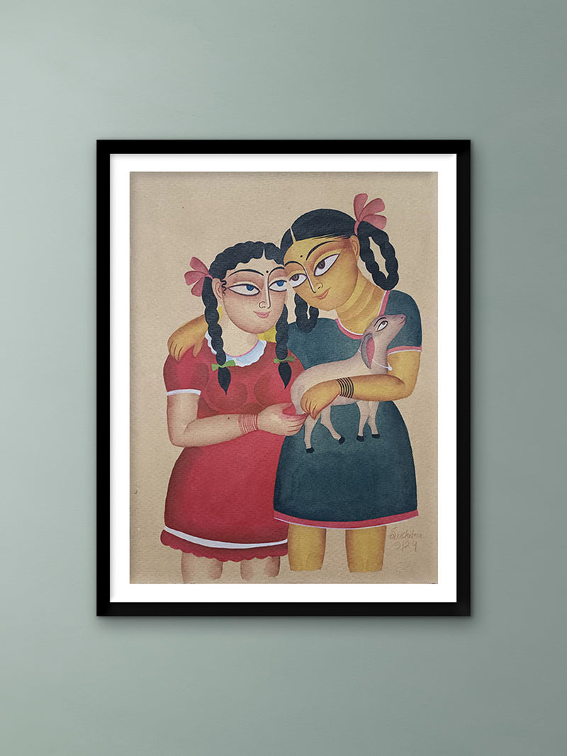 Buy Two Girls In Kalighat by Anwar Chitrakar