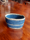 Shop Deep Blue Basket In Sabai Grass Work by Dipali Mura