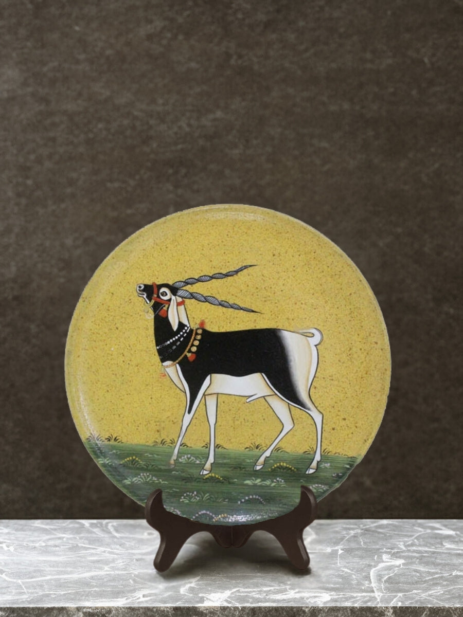 Shop 8" Black Buck Wall Décor Plate