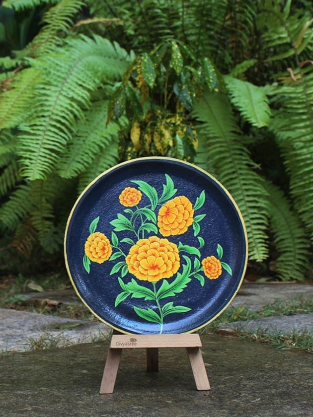 Shop 8" Marigold Pichwai Wall Decor Plate