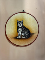 Shop Cat on Wall Plate in Kashmiri Paper Mache