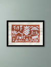 Shop A Rural Countryside, Warli Art by Dilip Bahotha