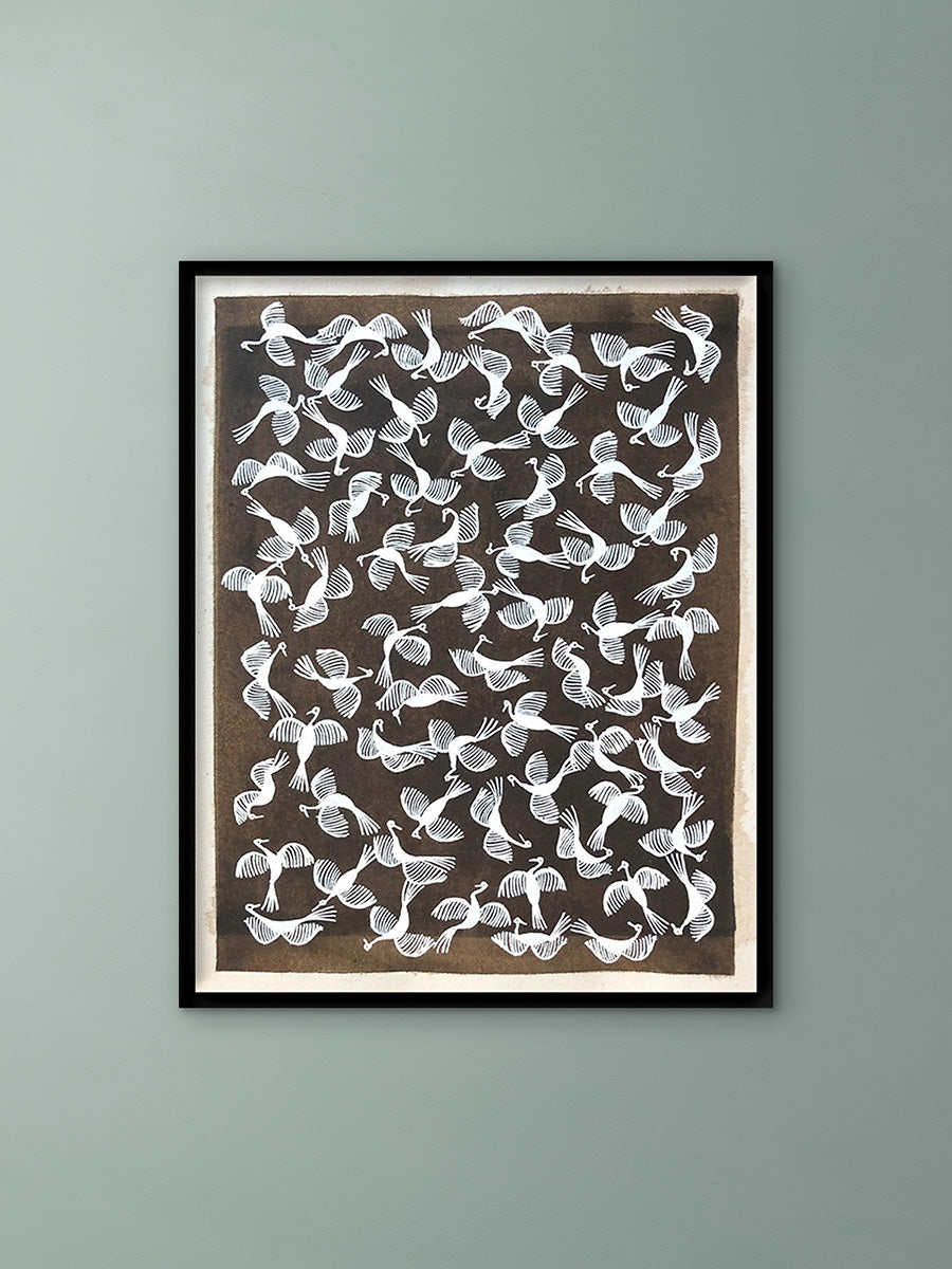 Shop Birds, Warli Art by Dilip Bahotha