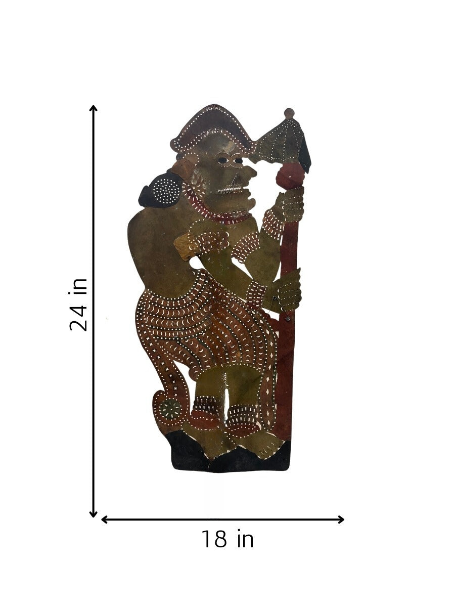 Vidushaka in Leather Puppetry by Rajeev Pulavar for sale