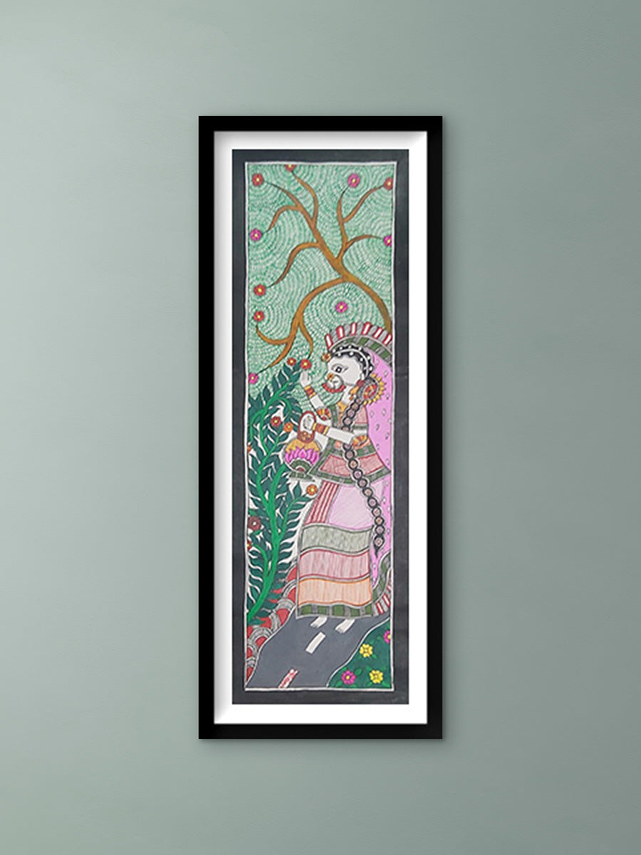 Shop Woman in garden in Madhubani by Priti Karn