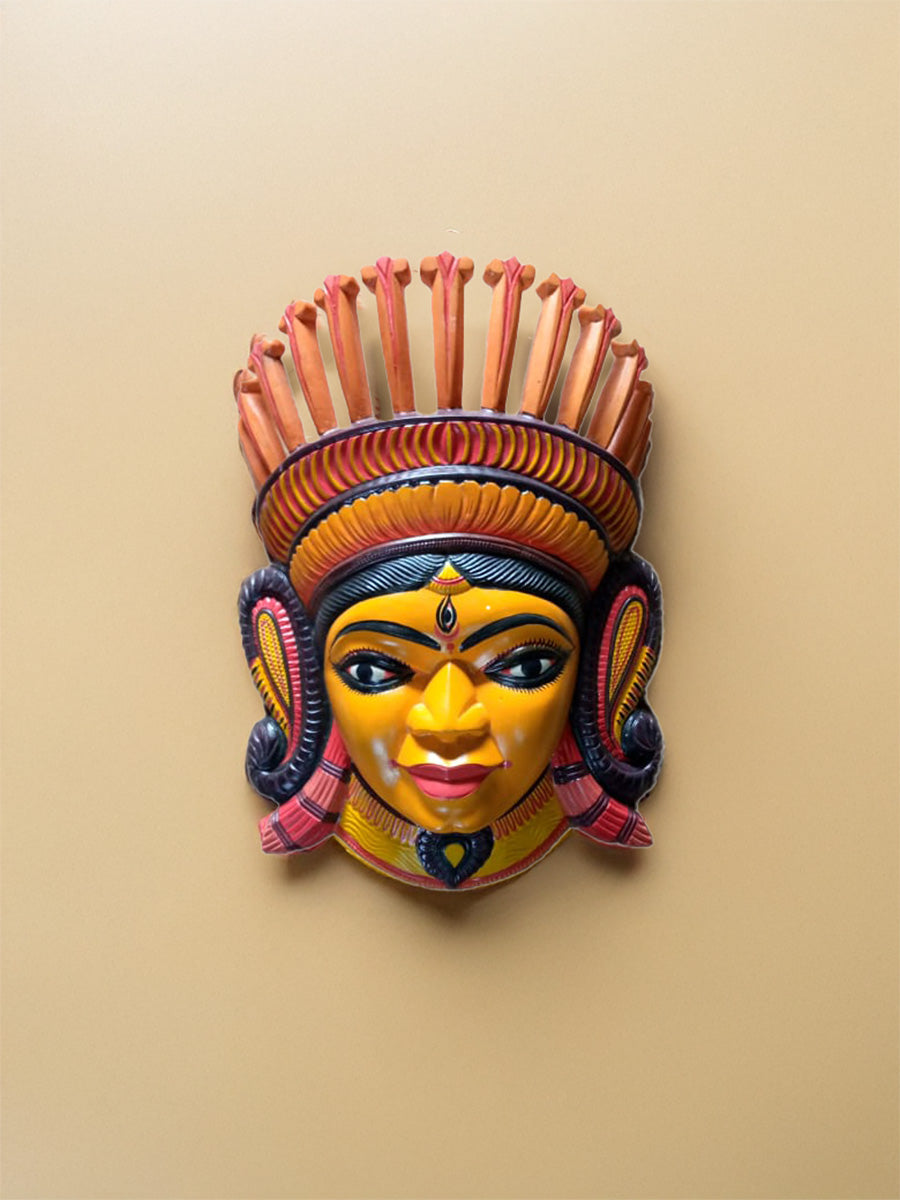 Buy Durga mask in Wooden mask Paramesh Sarkar