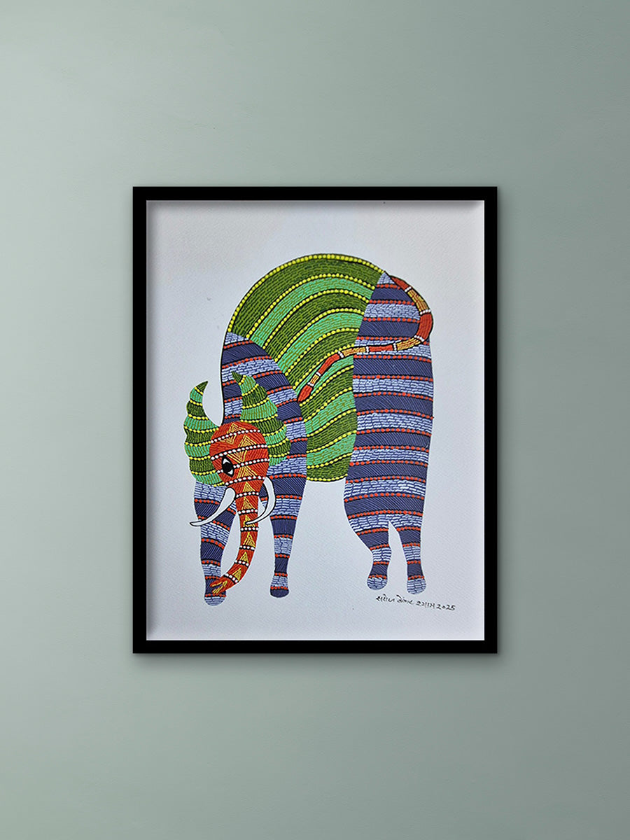 Buy Elephant in Gond by Saroj Venkat Shyam