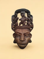 Tribal mask in Wooden mask Paramesh Sarkar