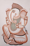 Lord Ganesha In Kalighat by Anwar Chitrakar artwork