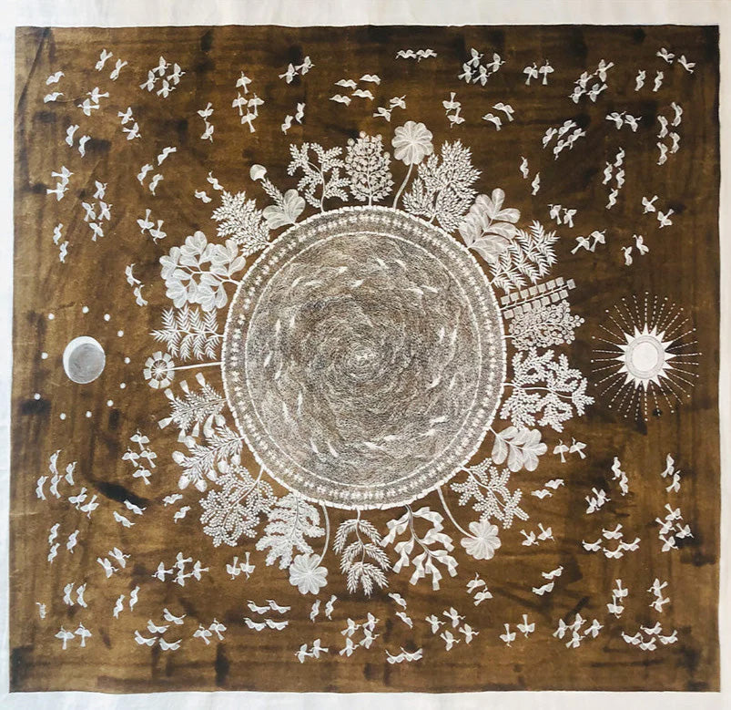 Buy Elements of Nature, Warli Art by Dilip Bahotha