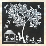 Buy A Warli Village, Warli Art by Dilip Bahotha