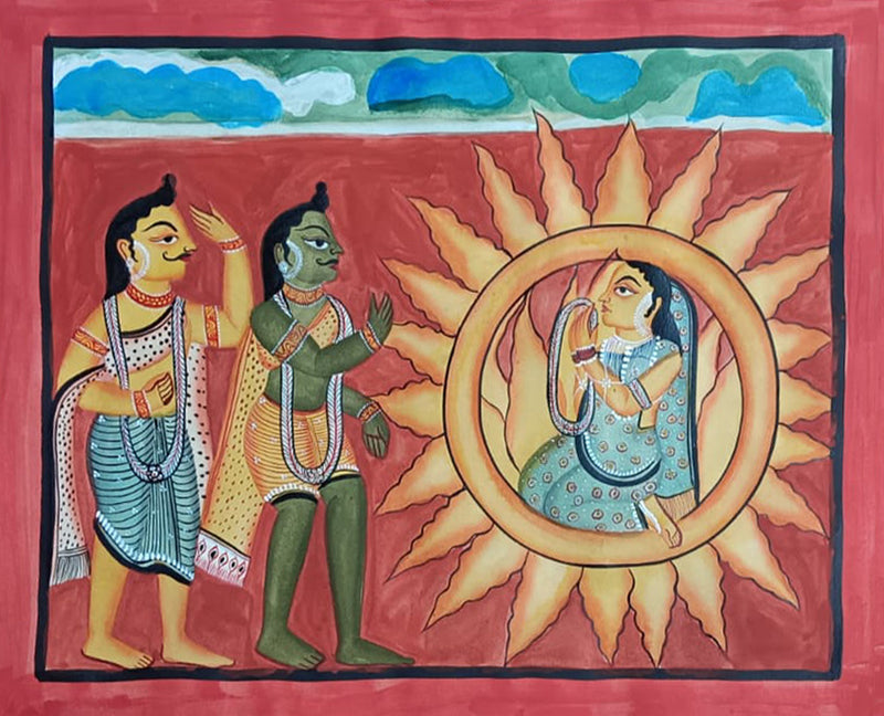 Purchase Agni Pariksha In Kalighat by Manoranjan Chitrakar