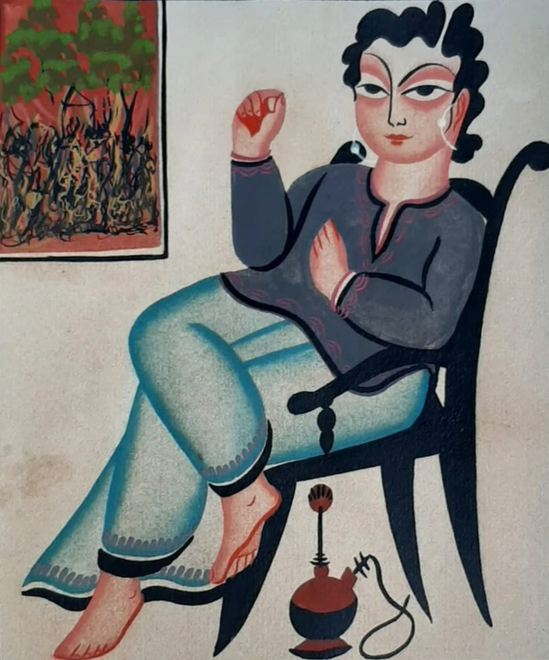 Buy Babu's Admiration: Kalighat Art by Bapi Chitrakar