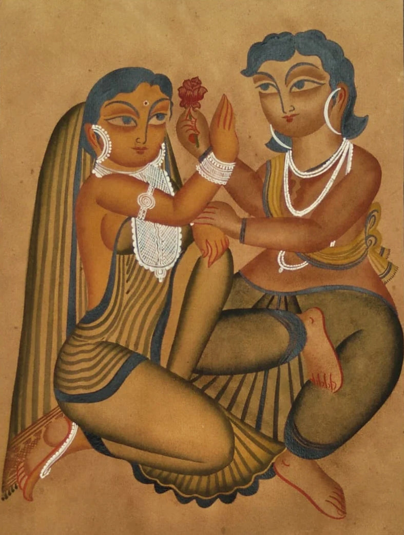 Buy Cherished Moments : Kalighat Art by Bapi Chitrakar