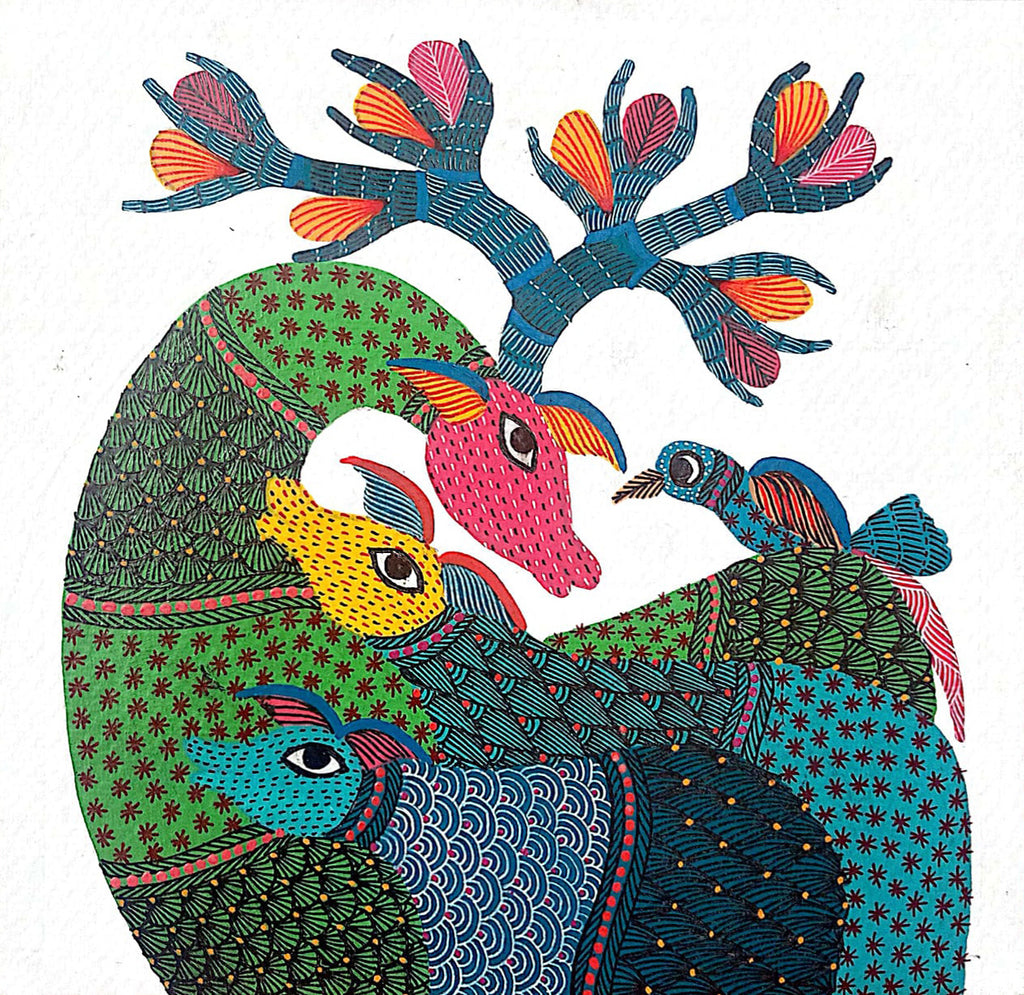 Purchase Deer in Gond by Kailash Pradhan