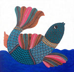 Fish in Gond by Kailash Pradhan