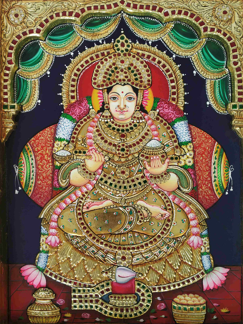 Buy Goddess Annapoorni in Tanjore by  M. Mahesh