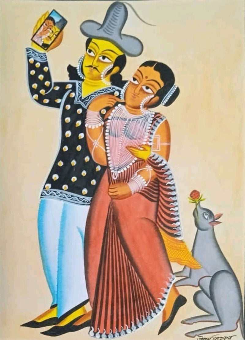 Buy Modern life In Kalighat By Uttam Chitrakar