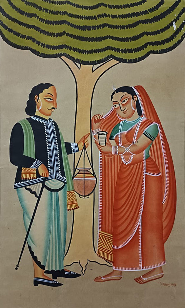 Offering in Kalighat by Anwar Chitrakar