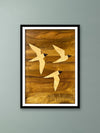 Purchase Seagulls in Wood Inlay by Mohan Kumar