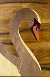 Buy Swan In Wood Inlay by Mohan Kumar