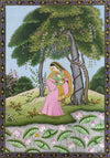 The Dreamy Contemplation In Kangra by Poonam Katoch For Sale