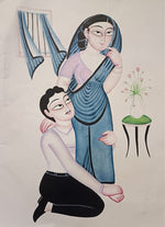 Women and Man In Kalighat by Anwar Chitrakar for sale