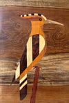 Purchase woodpecker Bird In Wood Inlay by Mohan Kumar