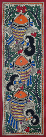 Buy Fish In Madhubani by Ambika Devi 