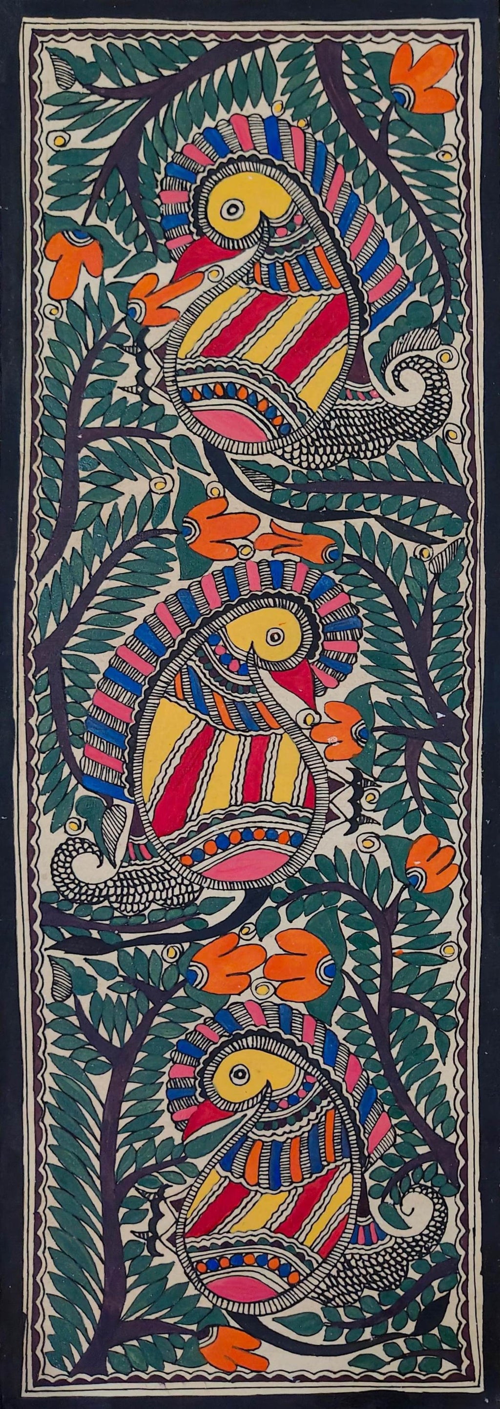 Buy Peacock in Madhubani by Ambika Devi