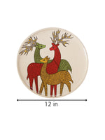 Shop 12" Three Deers Gond Wall Décor Plate