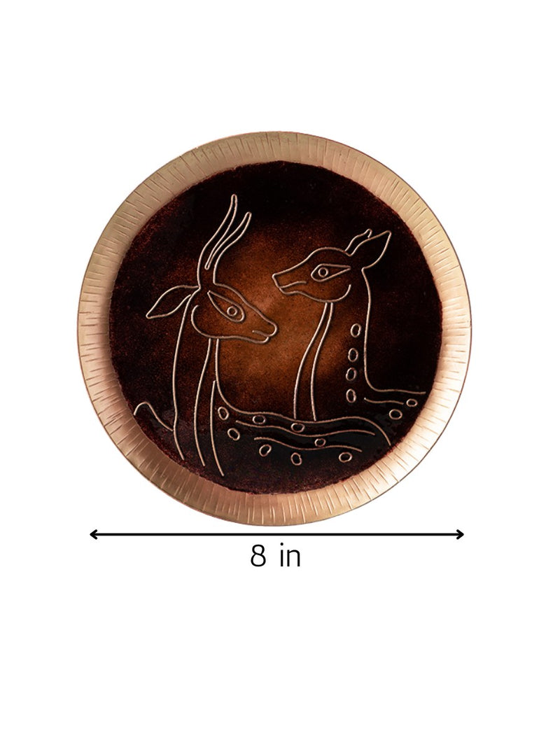 Deer in Copper Plate for sale