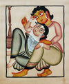 Buy Gentle Embrace: Kalighat Paintings by Bapi Chitrakar