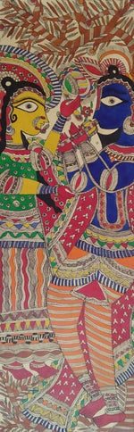 Buy Krishna &Radha in Madhubani by Naina Creation 