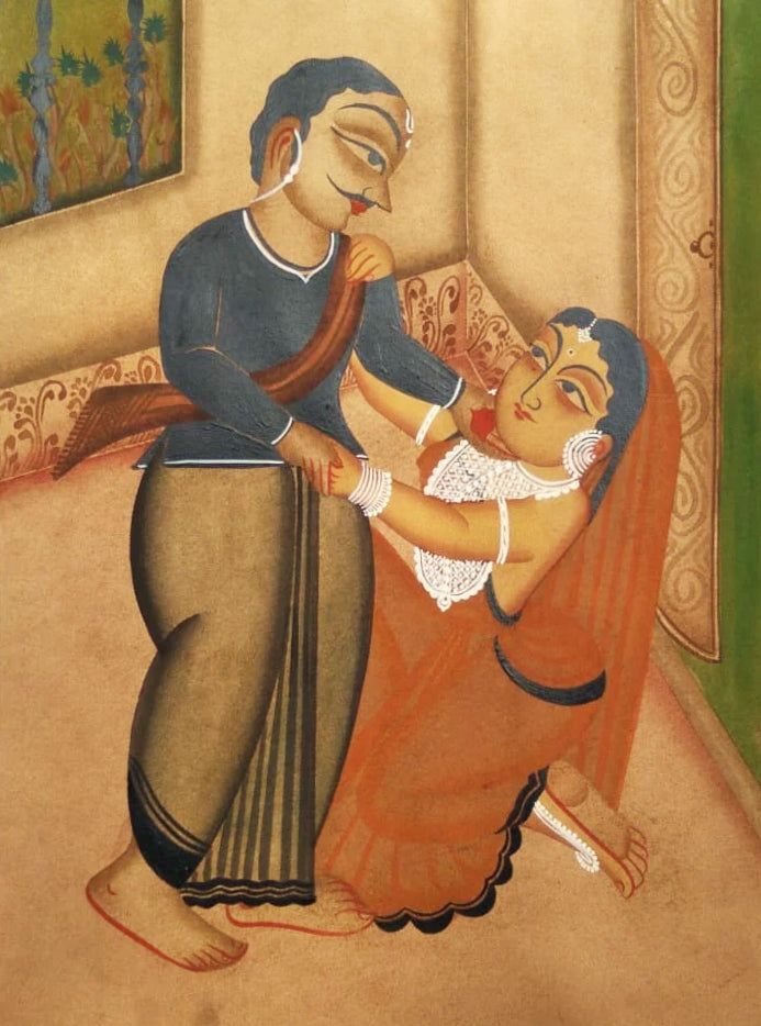 Buy Serenade of Romance: Kalighat Art by Bapi Chitrakar