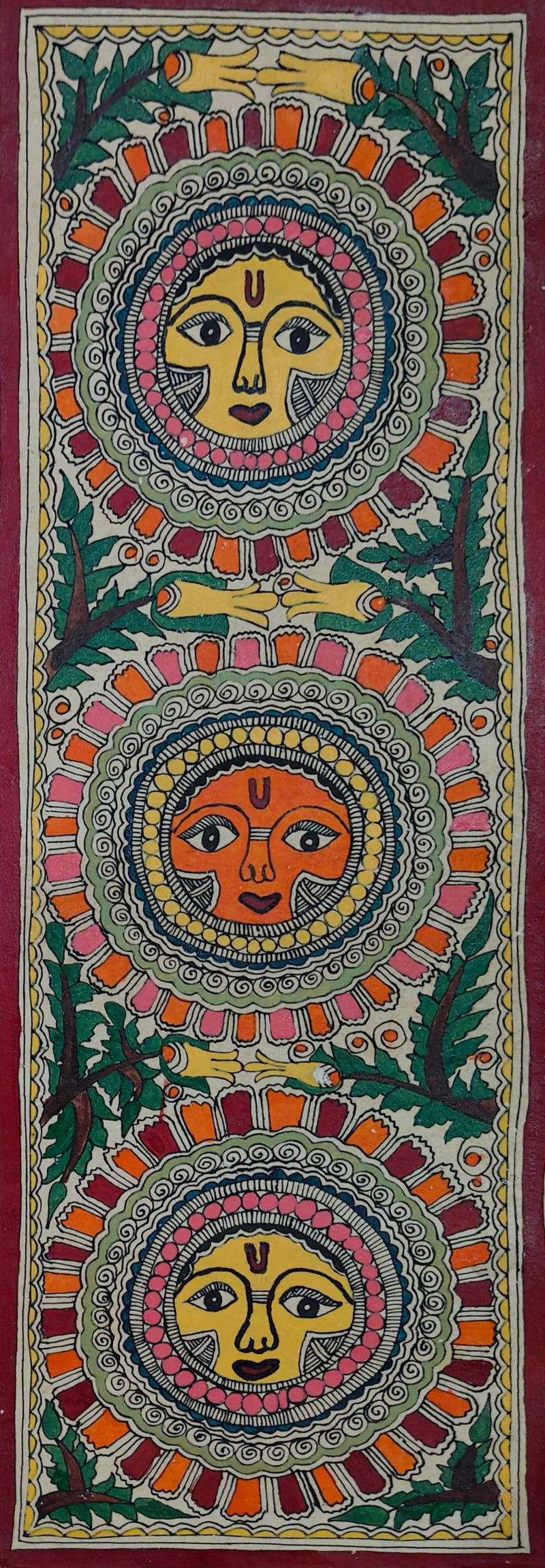 Buy Sun in Madhubani by Ambika Devi