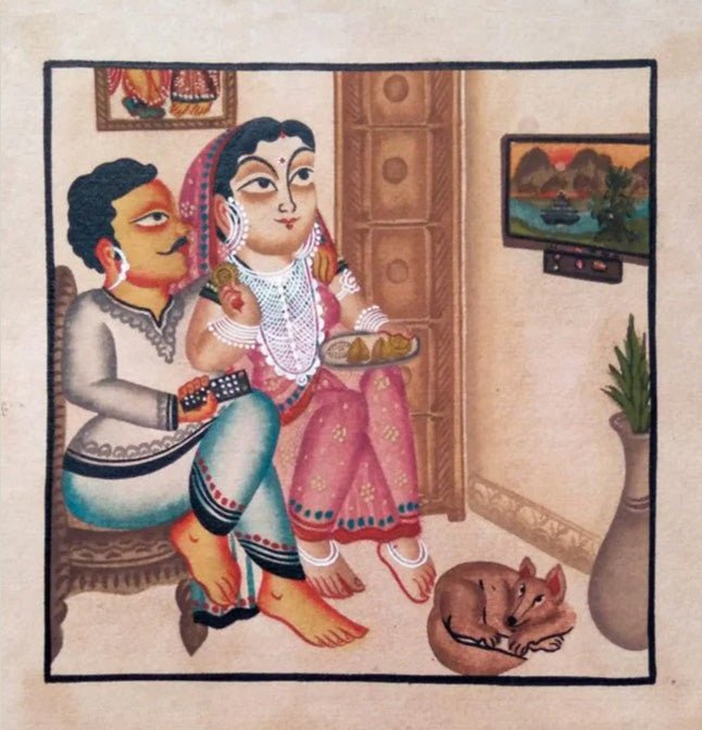 Buy Tales of Family:Kalighat Art by Bapi Chitrakar