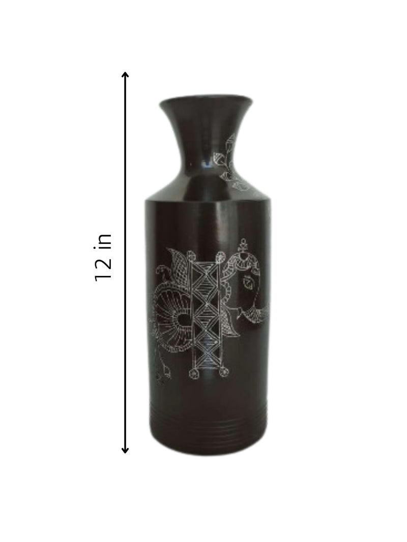 Vase in Black Pottery artwork for sale