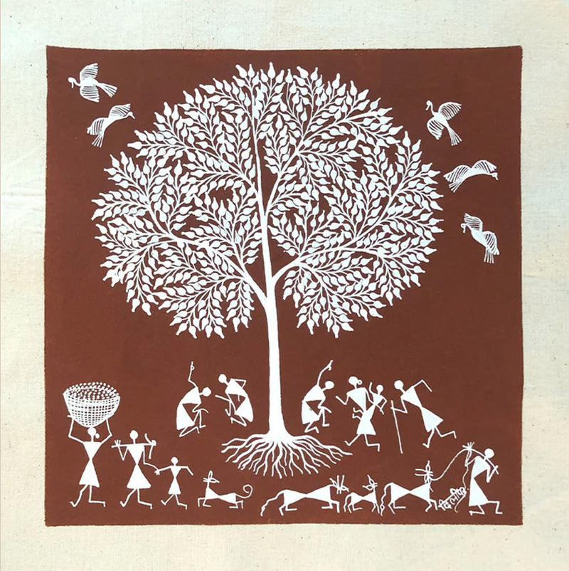 Buy Warli Community, Warli Art by Dilip Bahotha